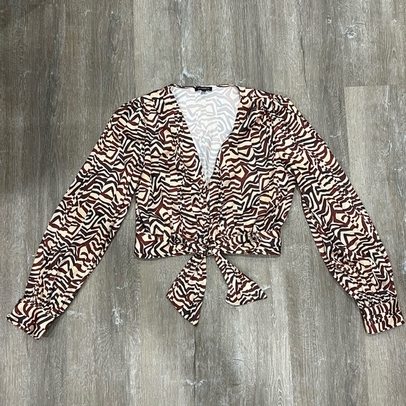 Silky Long Sleeve Blouse - Picture 1 of 7